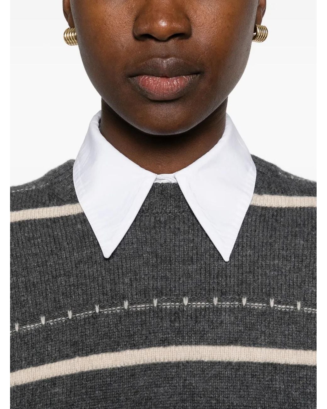 Pennyblack Black Striped Sweater