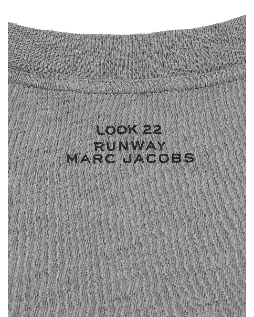 Marc Jacobs Gray Round-Neck Short-Sleeve T-Shirt