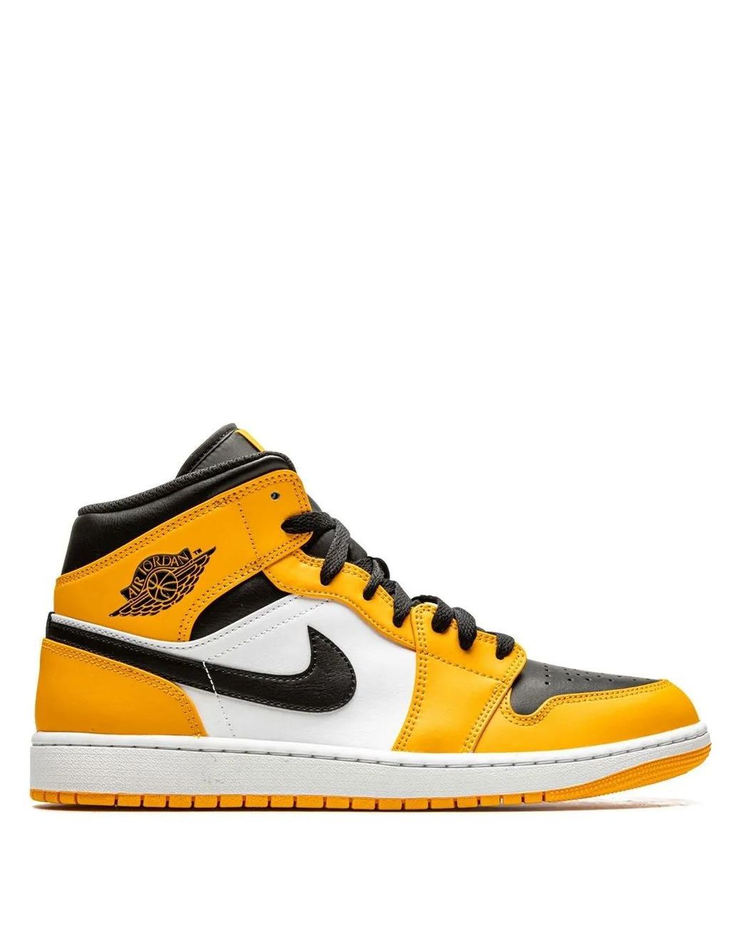 Nike Yellow Air 1 Mid "Taxi" Sneakers for men