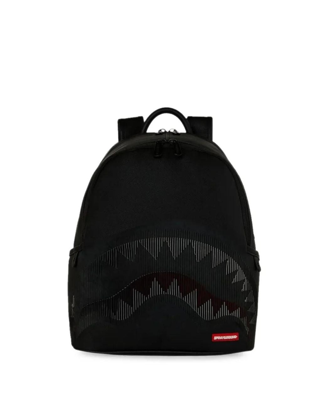 Sprayground Black Disappearing Shark Savage Backpack for men