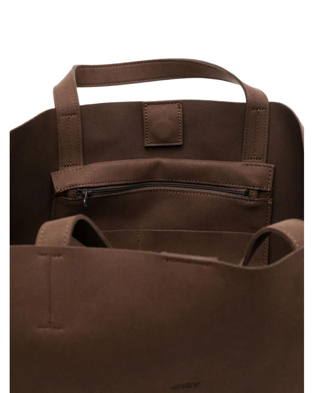 Borsa Tote Con Logo di JNBY in Brown