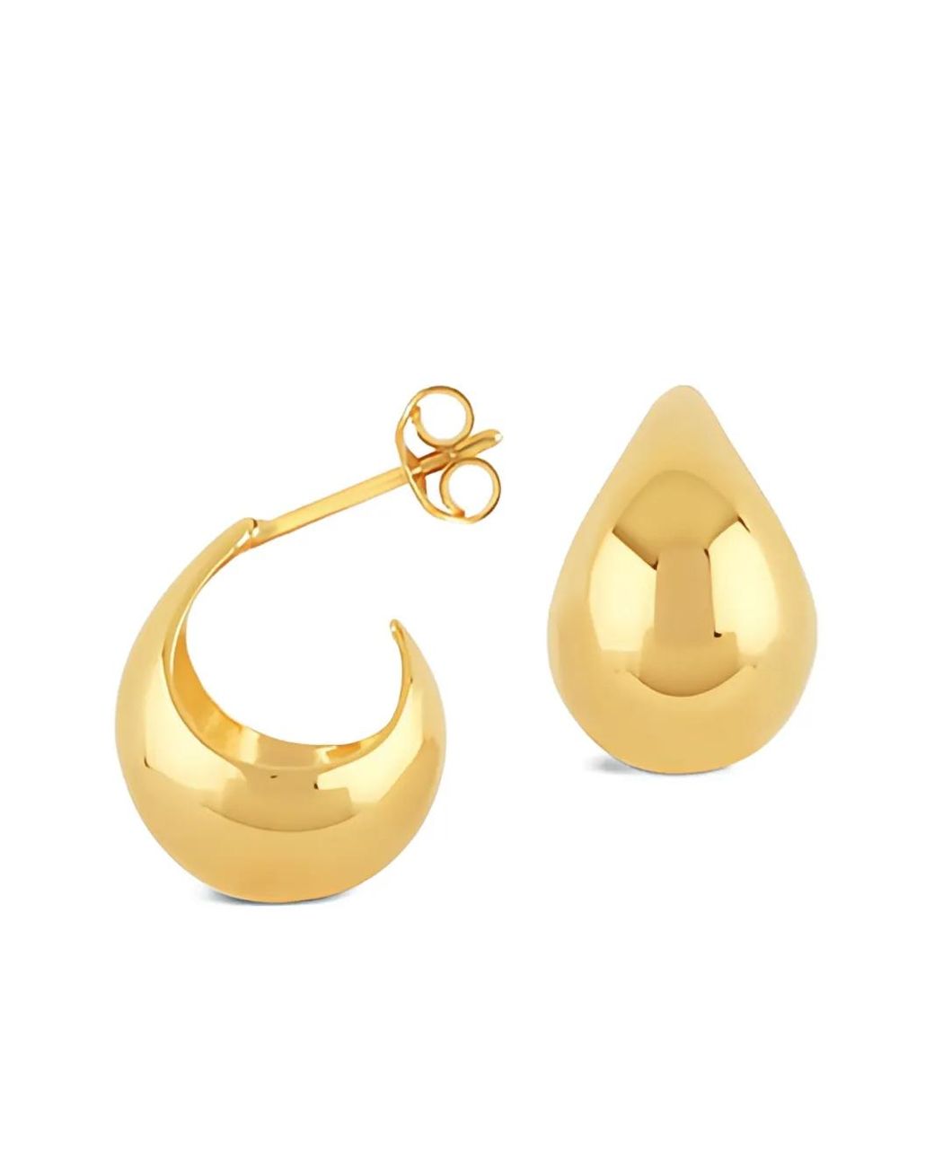 Dinny Hall Metallic Small Scoop Hoop Earrings