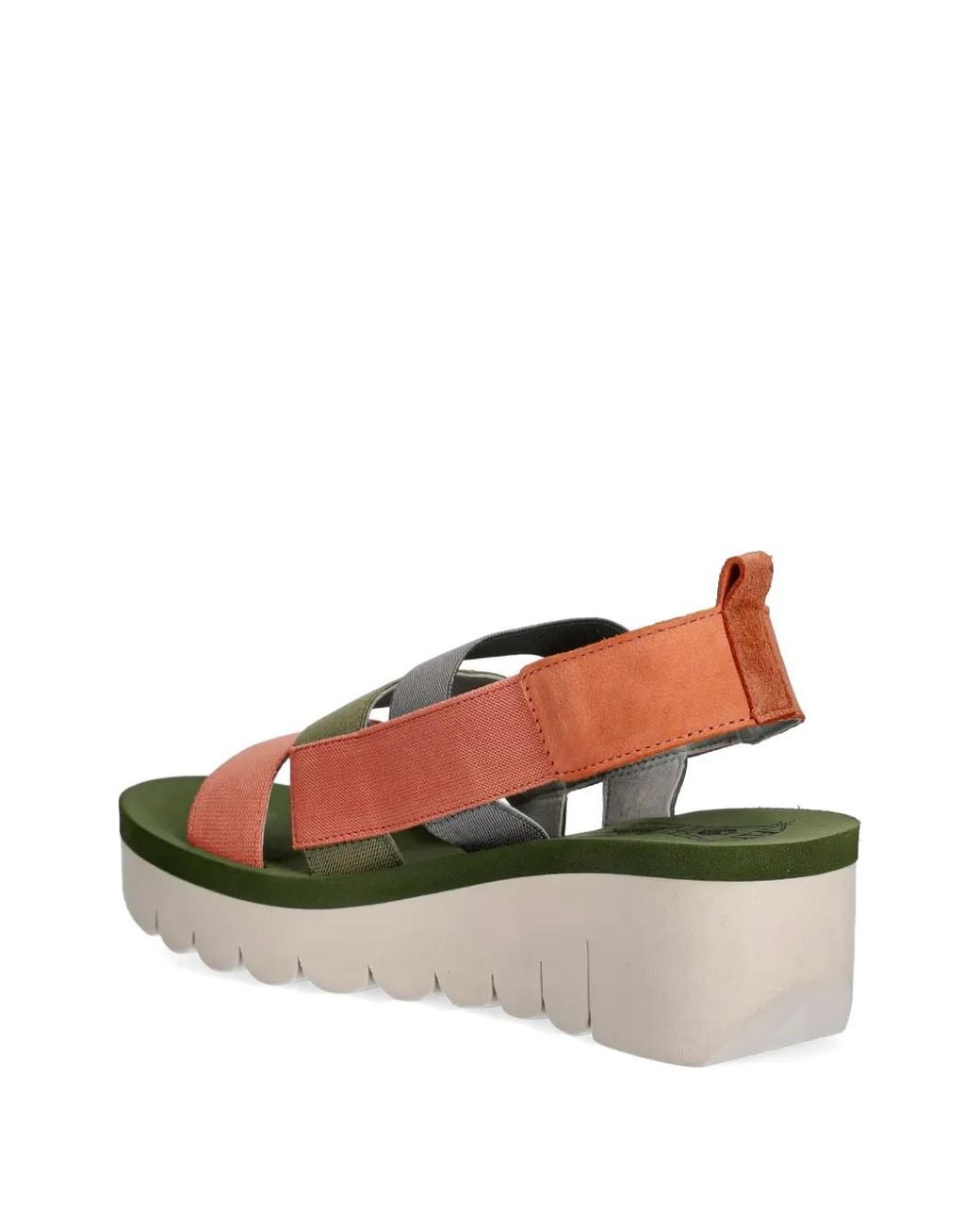 Fly London Pink Multi-Strap Wedge Sandals
