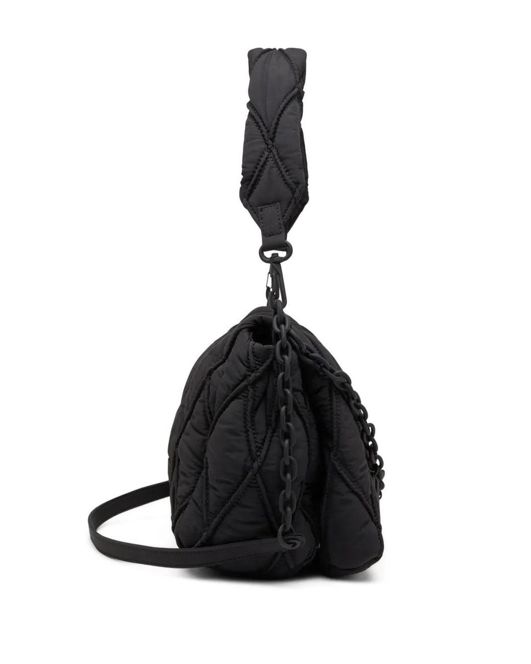 DIESEL Black Charm-D-Shoulder Bag