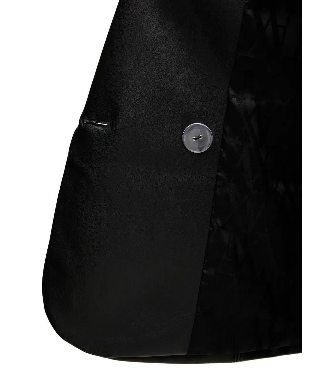 ARMANI EXCHANGE Black Zip Detail Double-Breasted Jacket