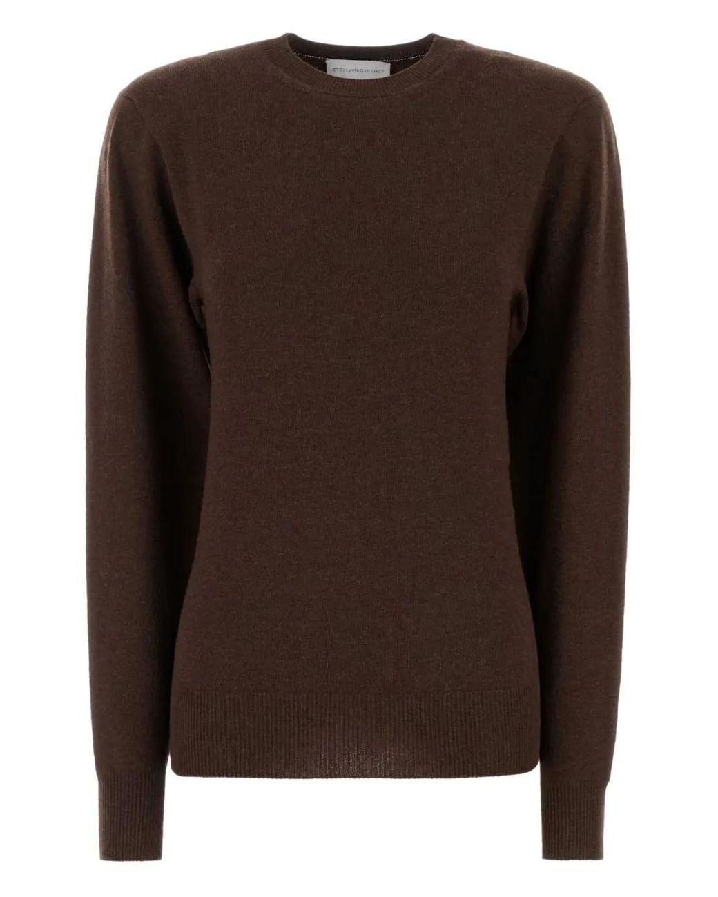 Stella McCartney Brown Crew-Neck Sweater