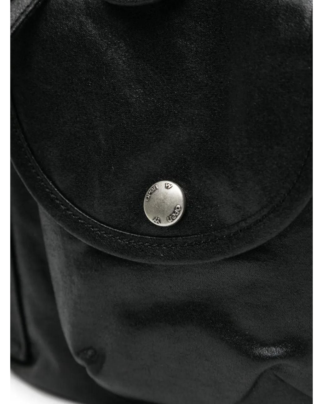 OPEN YY Black Drawstring Backpack