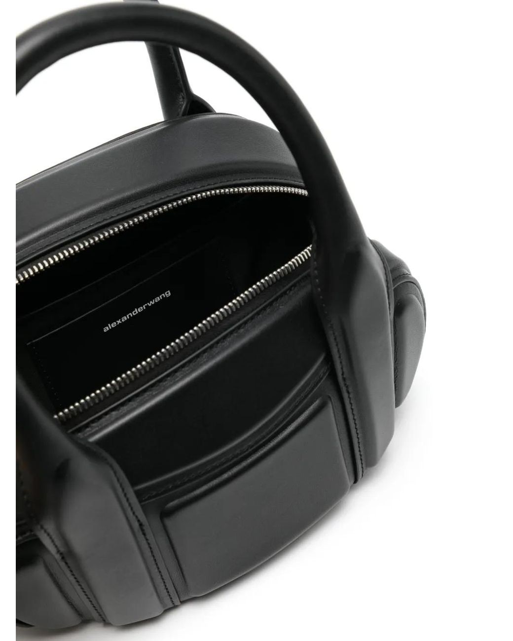 Alexander Wang Black Small Roc Panelled Leather Bag