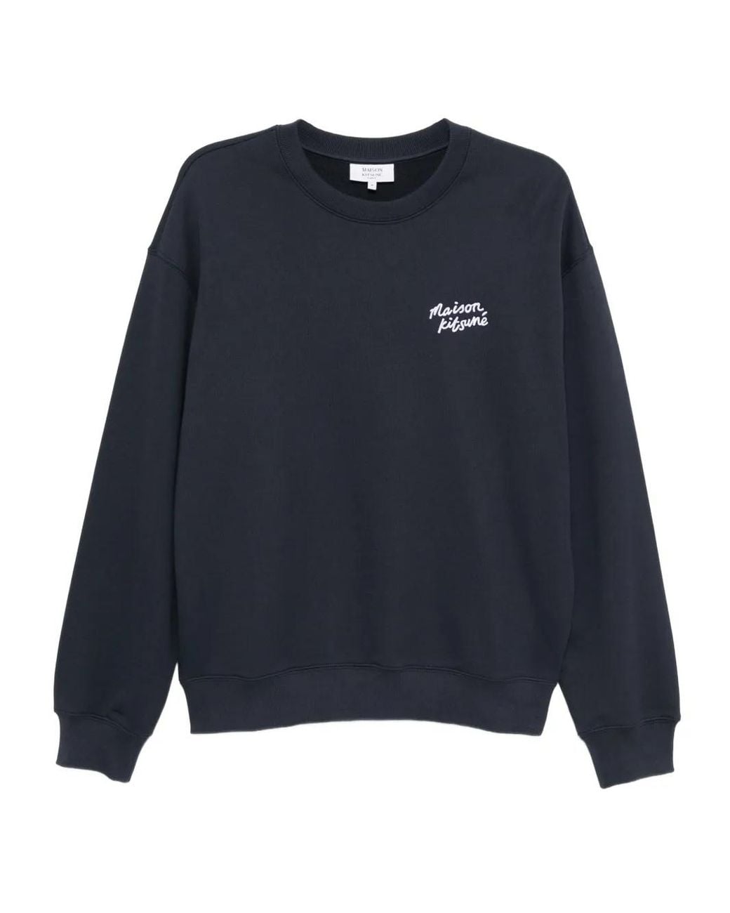 Maison Kitsuné Blue Handwriting Sweatshirt for men