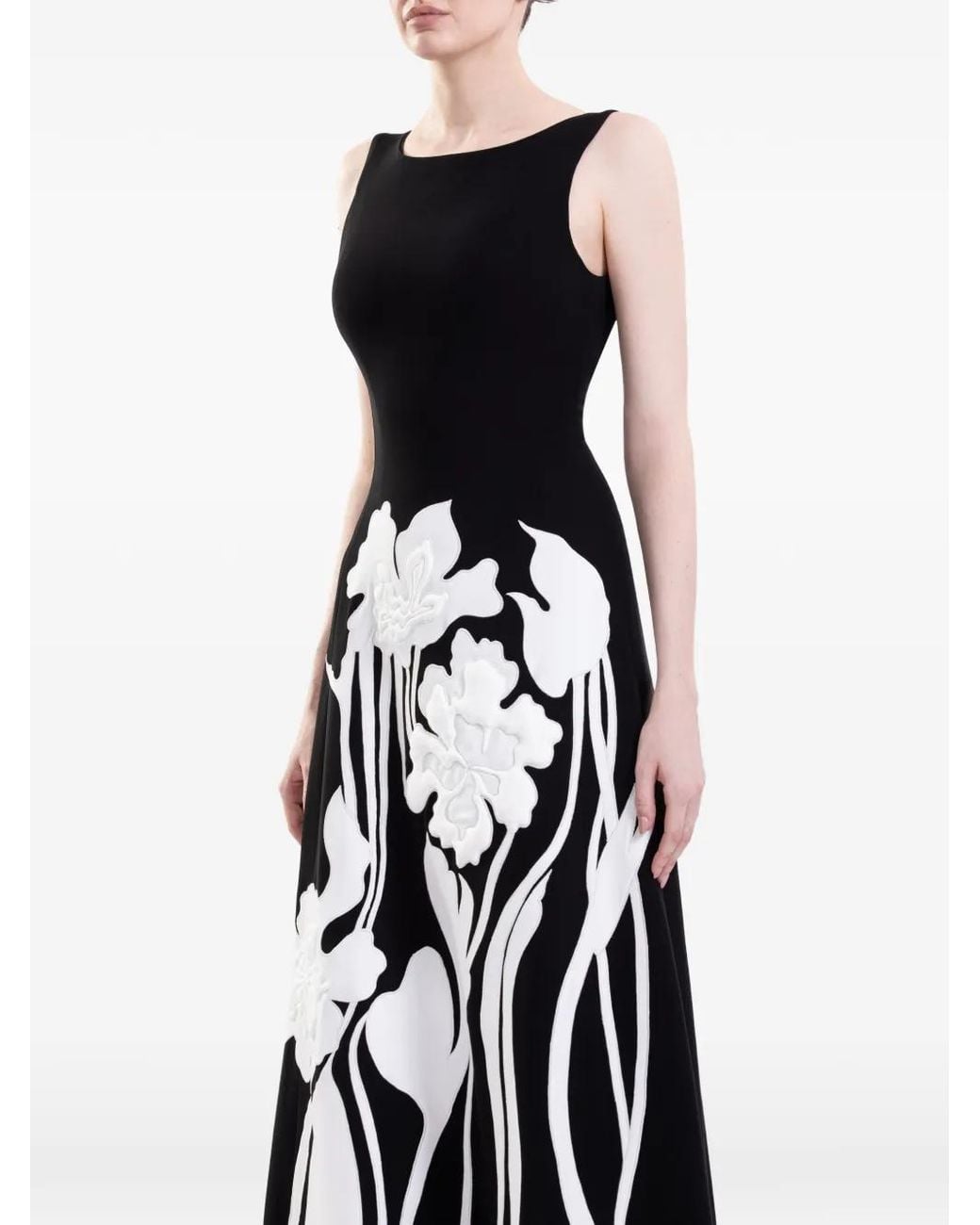 Saiid Kobeisy White Embroidered Padded Dress