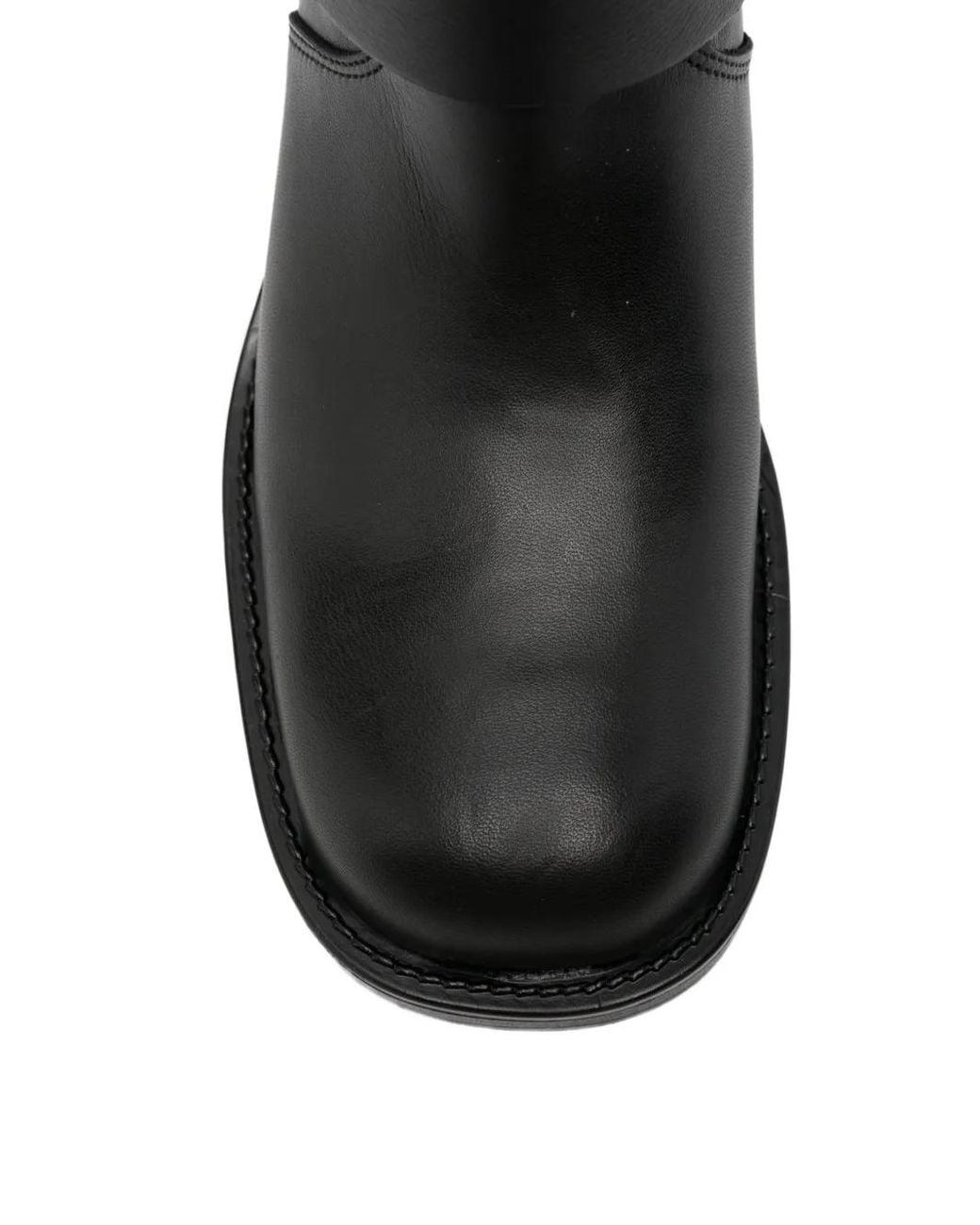 GISEL B Black Chester Buckle-Strap Boots