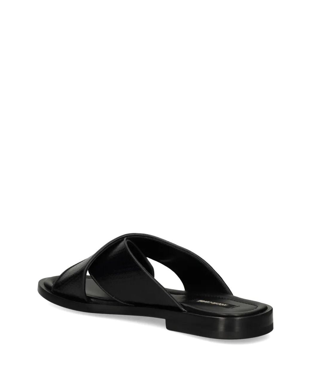 Roberto Cavalli Black Snakeskin Sandals for men