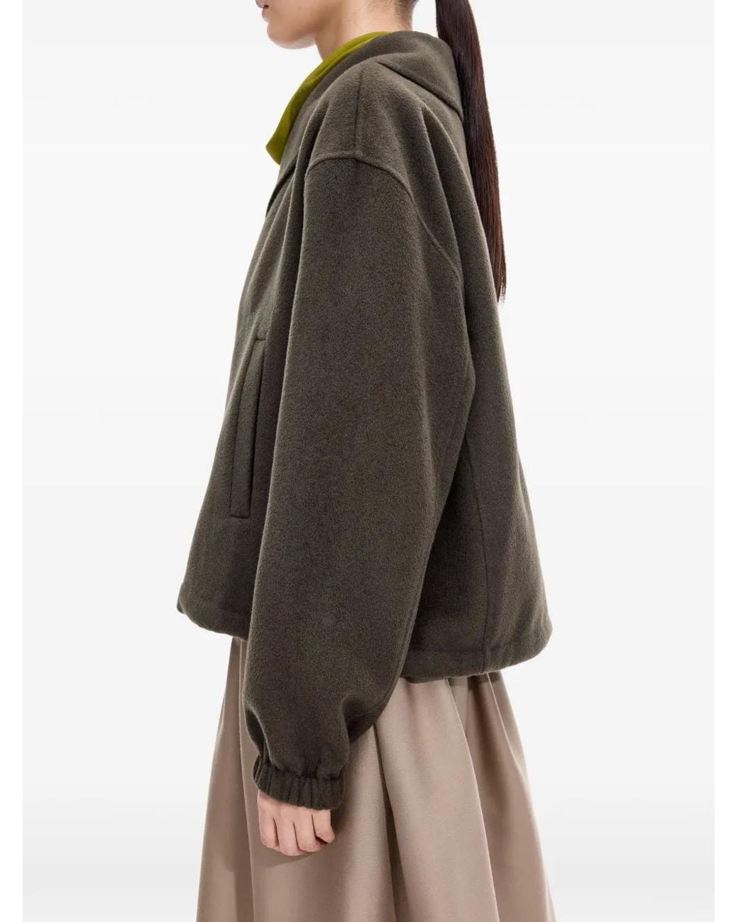JNBY Gray Double-Face Shawl-Lapel Jacket