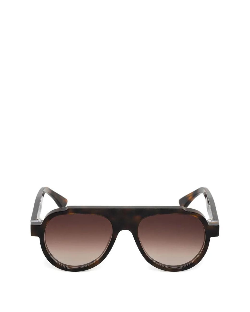 Thierry Lasry Brown Dynasty Geometric-Frame Sunglasses