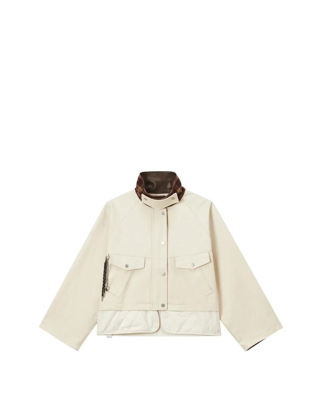 Musium Div. Natural Quilted-Panel Jacket