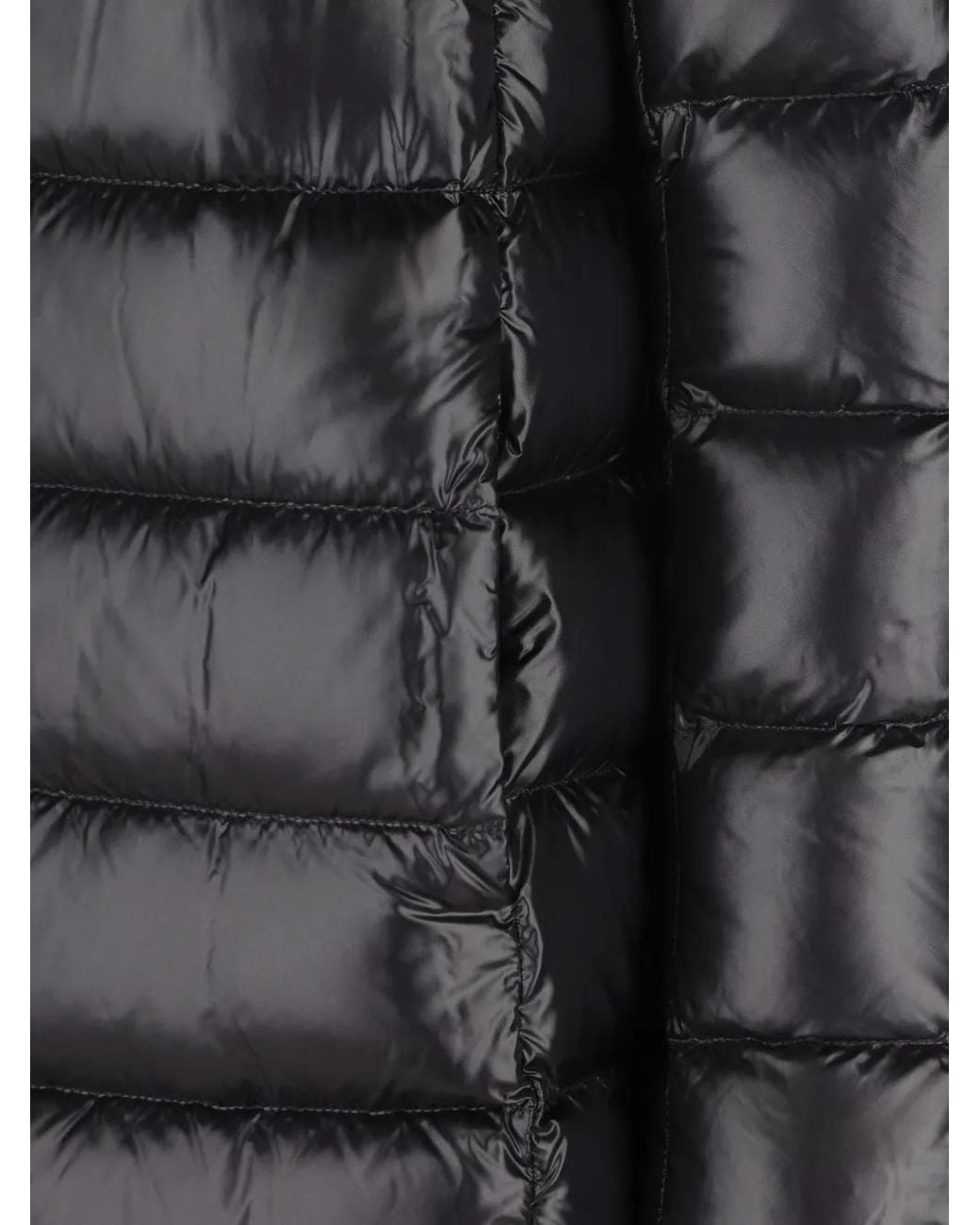 Herno Gray Quilted High-Neck Coat
