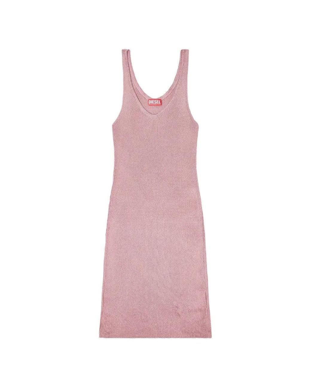 DIESEL Pink Midi M-Deloca Dress