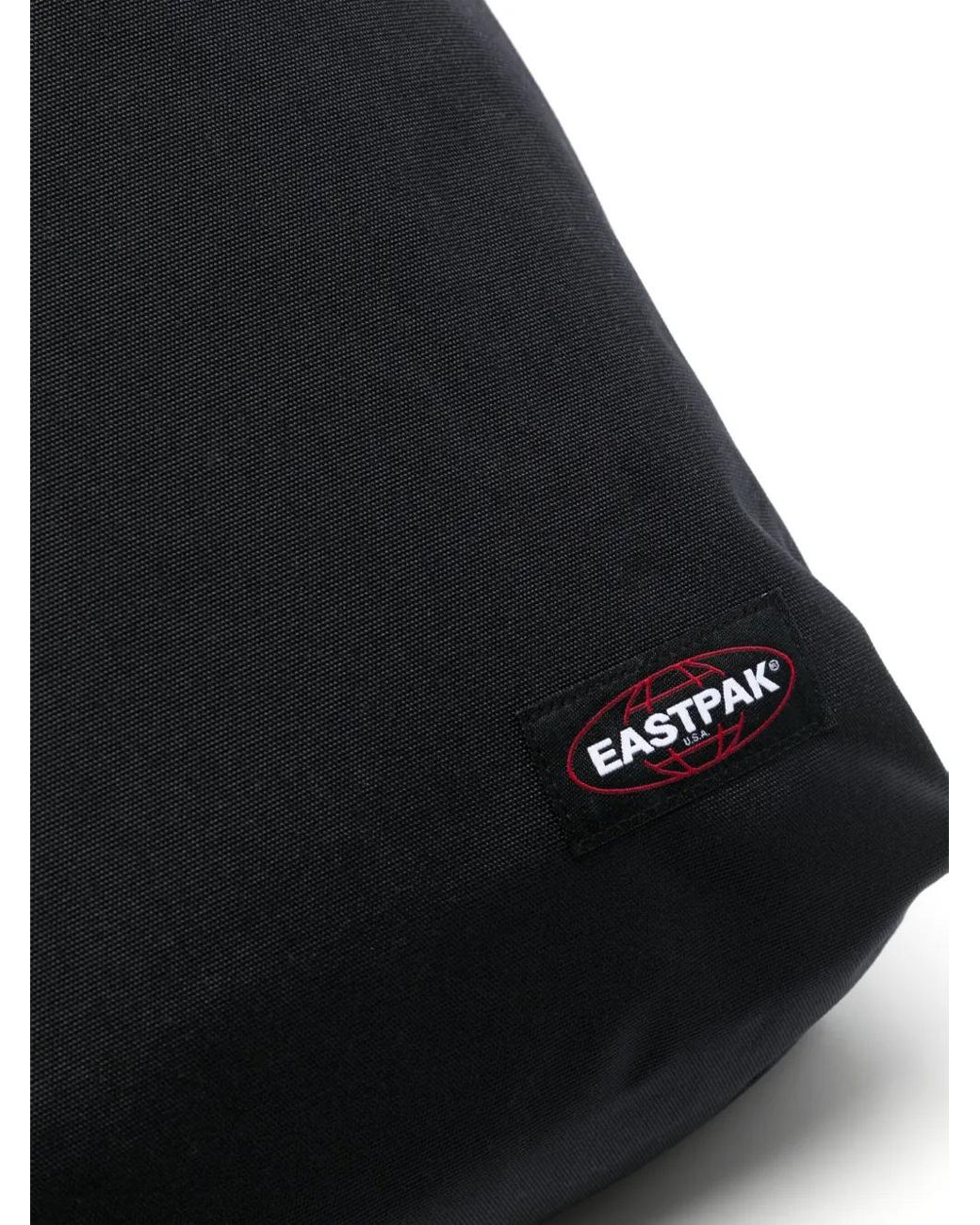 Eastpak Black Up Roll Logo-Patch Backpack for men
