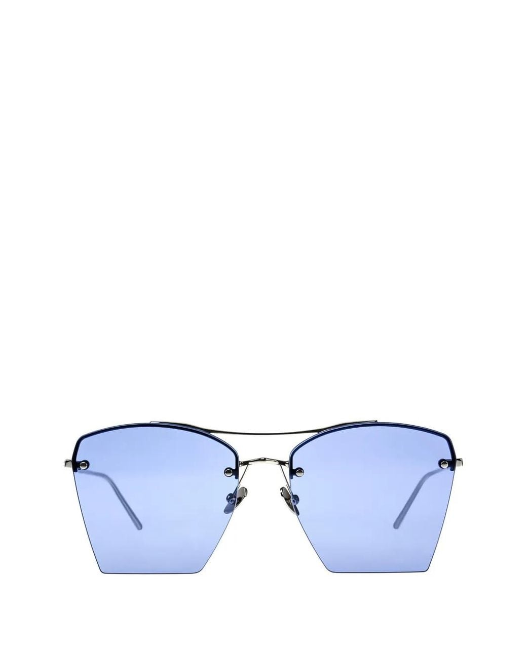 MYT Blue Geometric-Frame Sunglasses