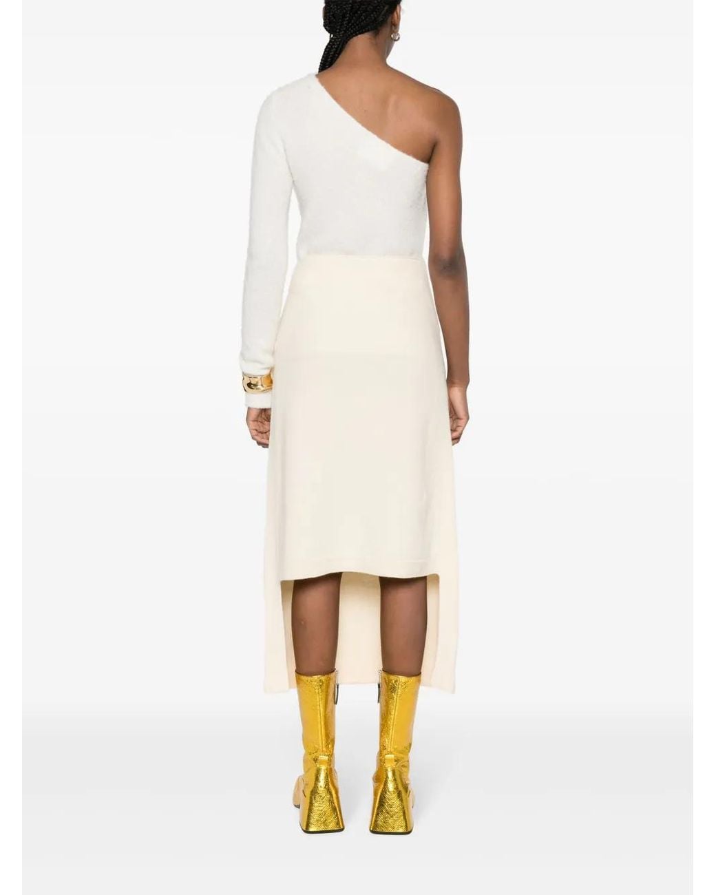 Jil Sander Wollen Rok in het White