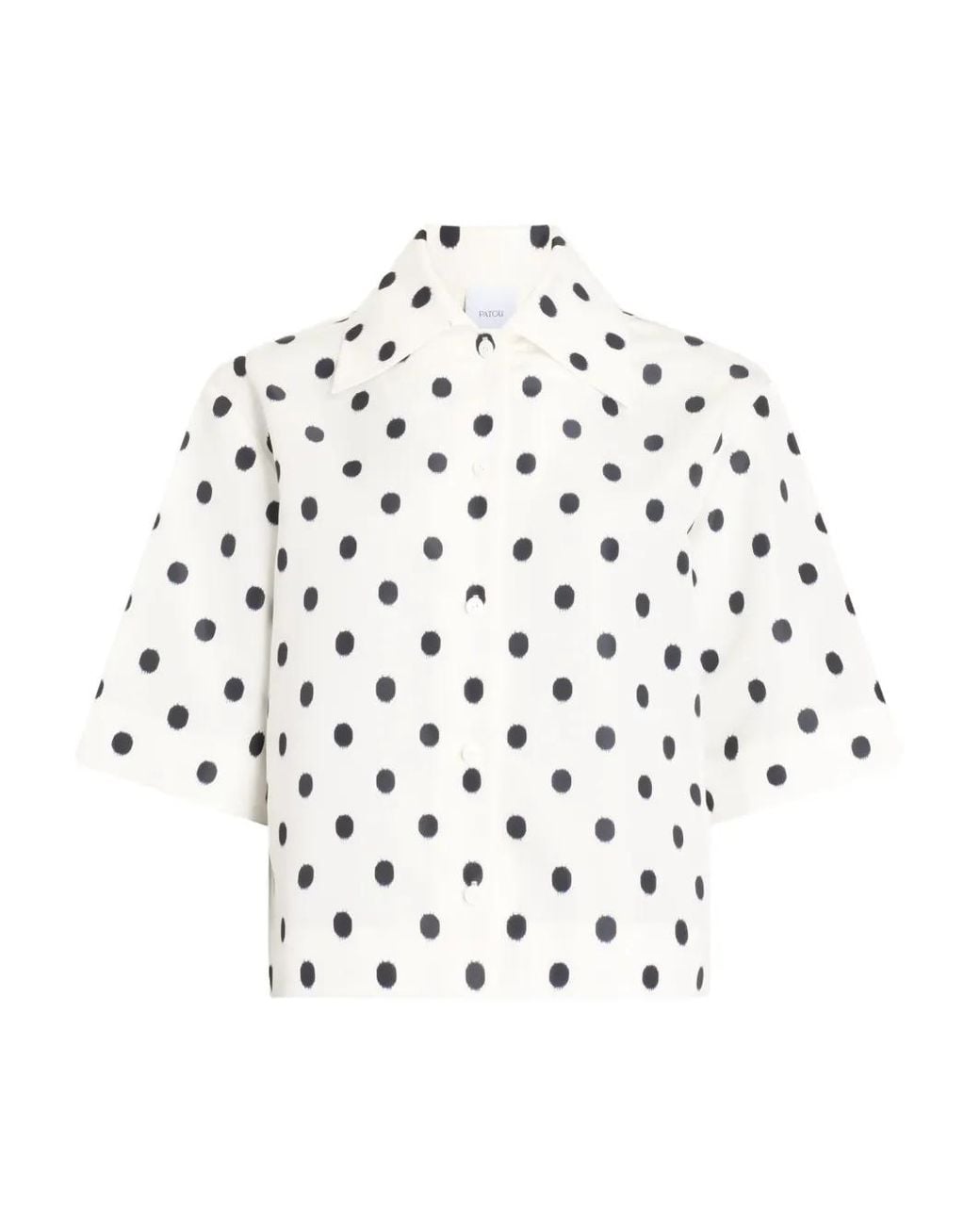 Patou White Polka Dot Shirt