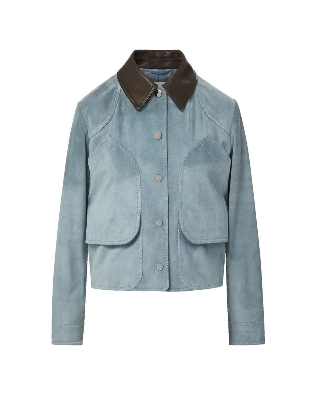 Veronica Beard Blue Walters Cropped Jacket