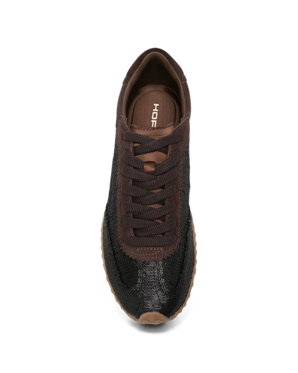 HOFF Black Bridge Lt Sequin-Embellished Sneakers