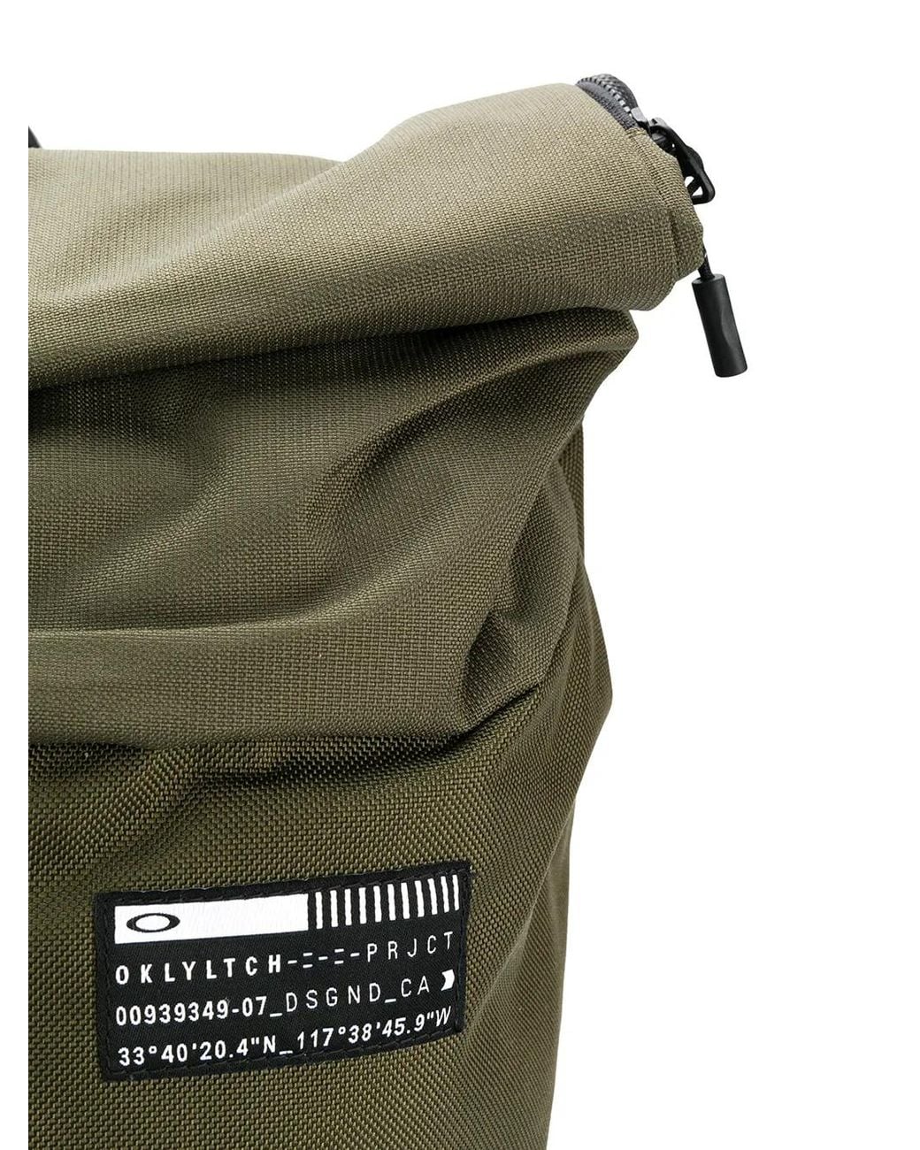 Oakley Green Roll Top Backpack