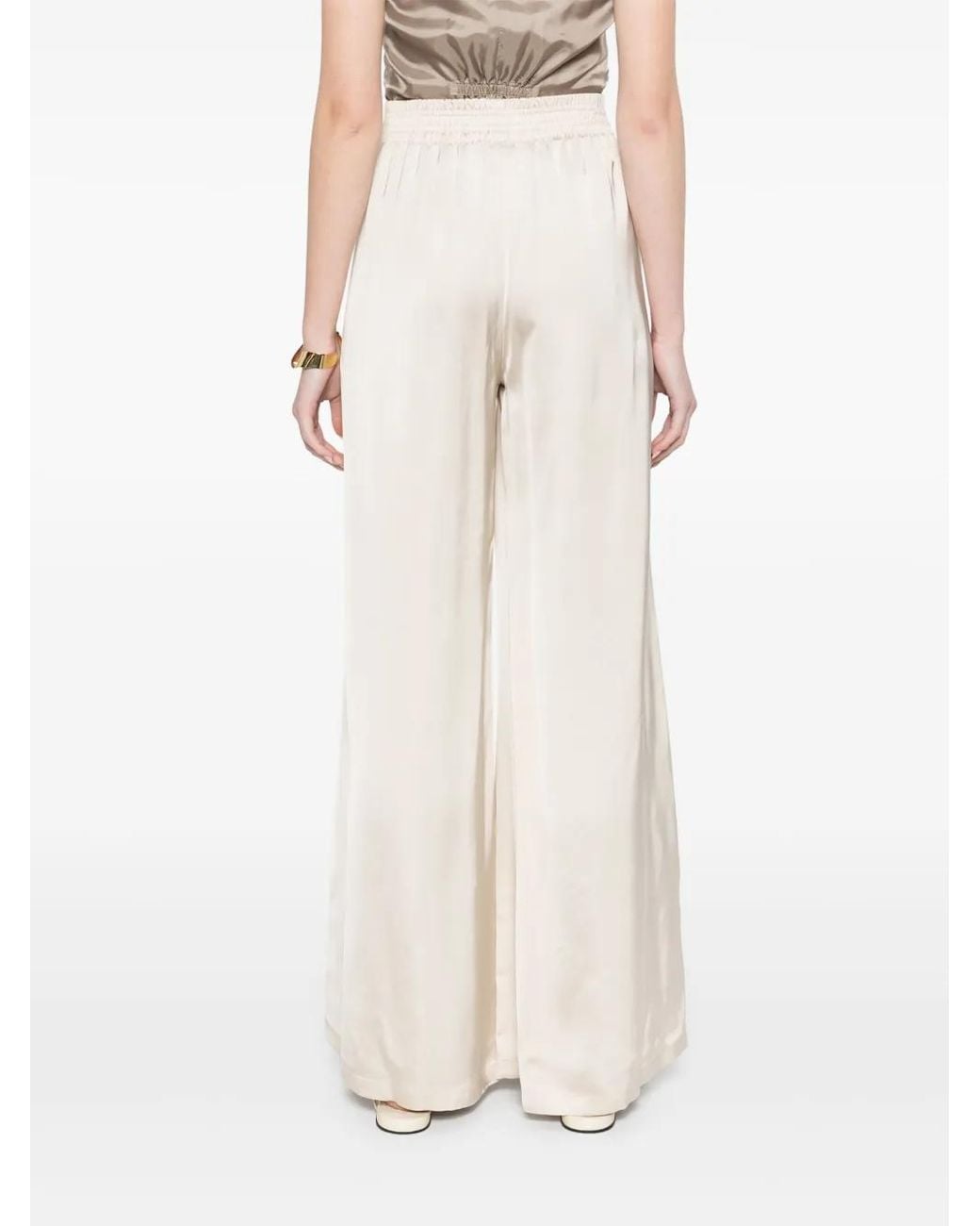 Fabiana Filippi White 100% Viscose Trousers