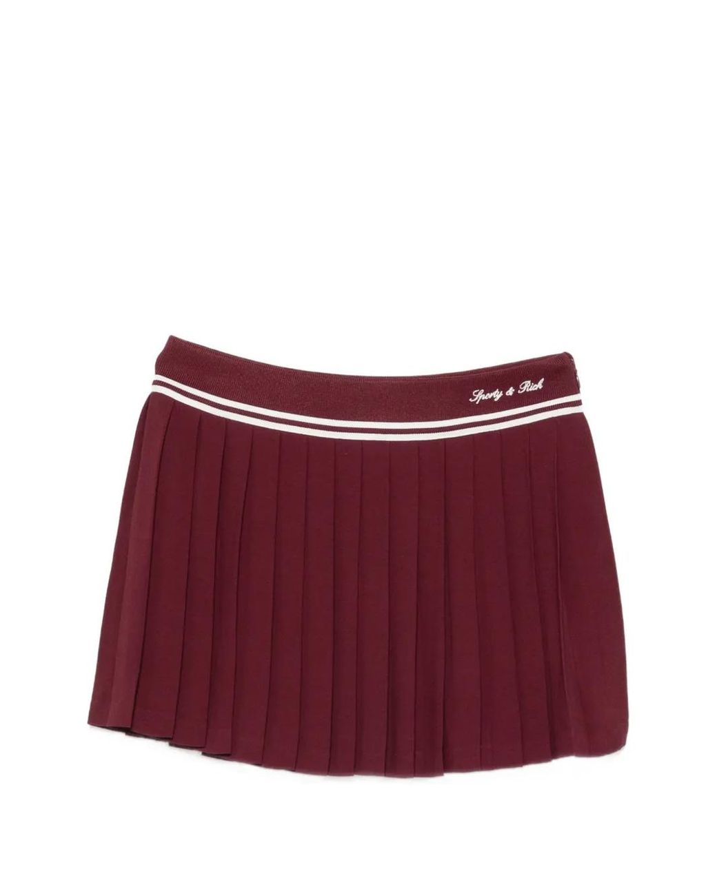 Sporty & Rich Red Abigail Mini Skirt