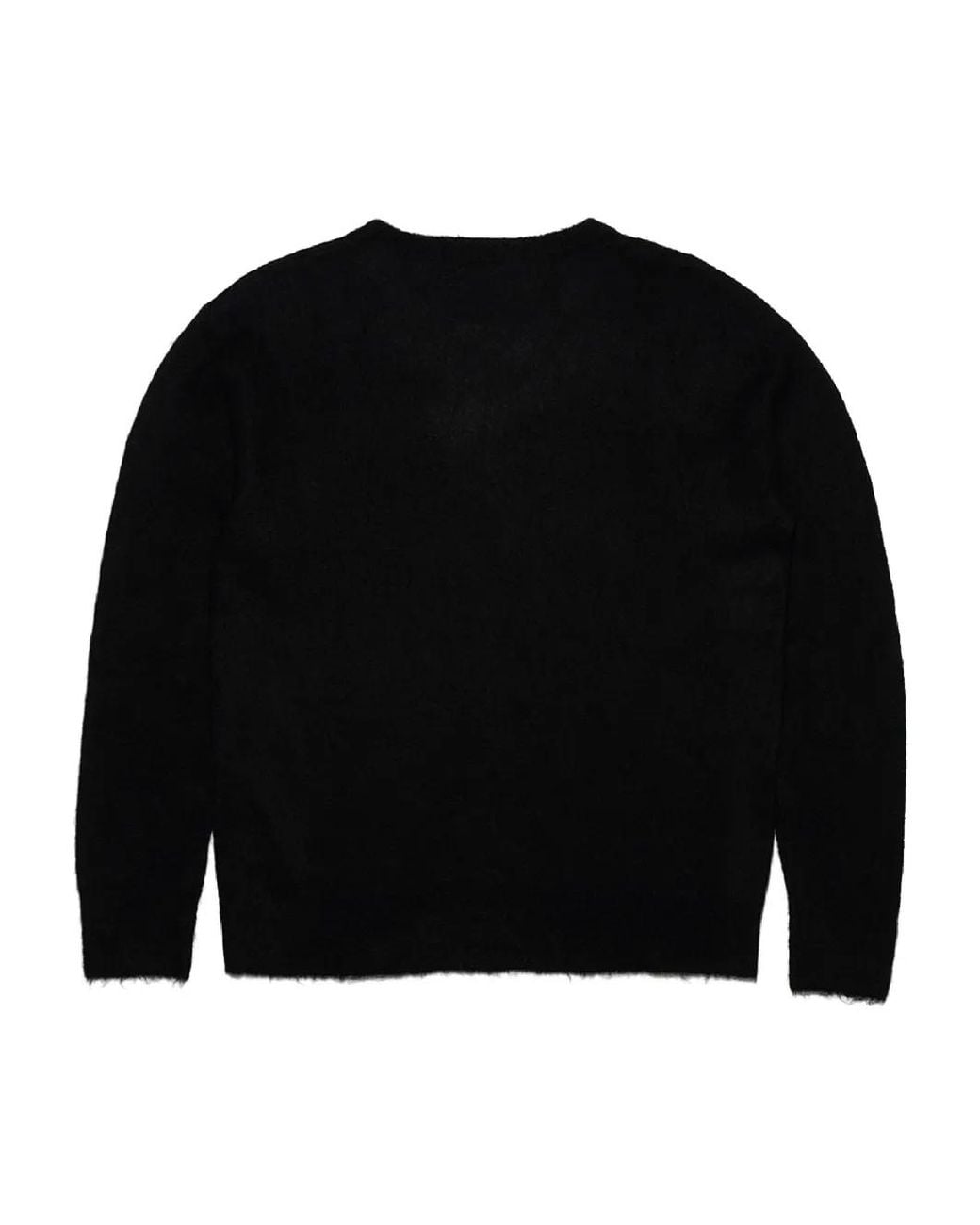 Mainless Black Crew-Neck Sweater