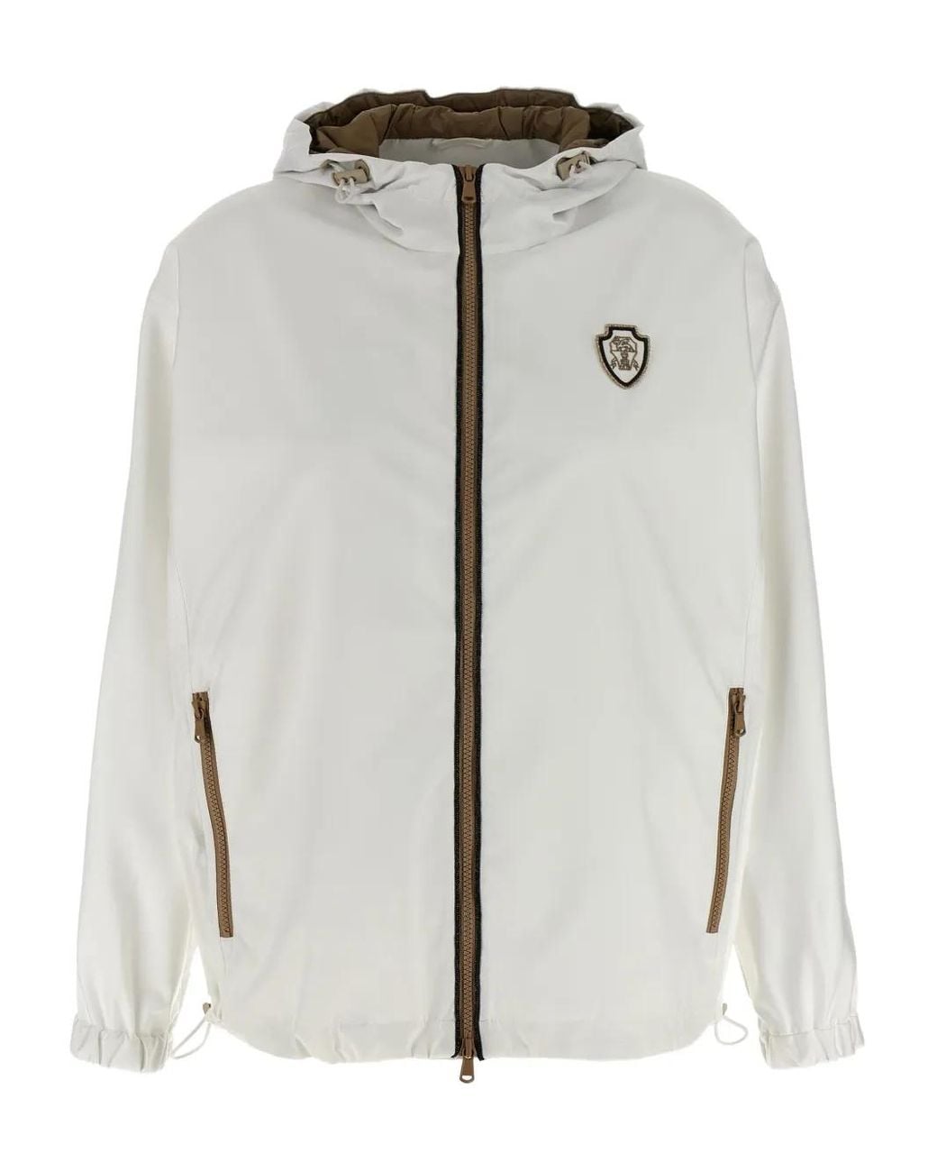 Cortavientos Con Capucha Brunello Cucinelli de color White