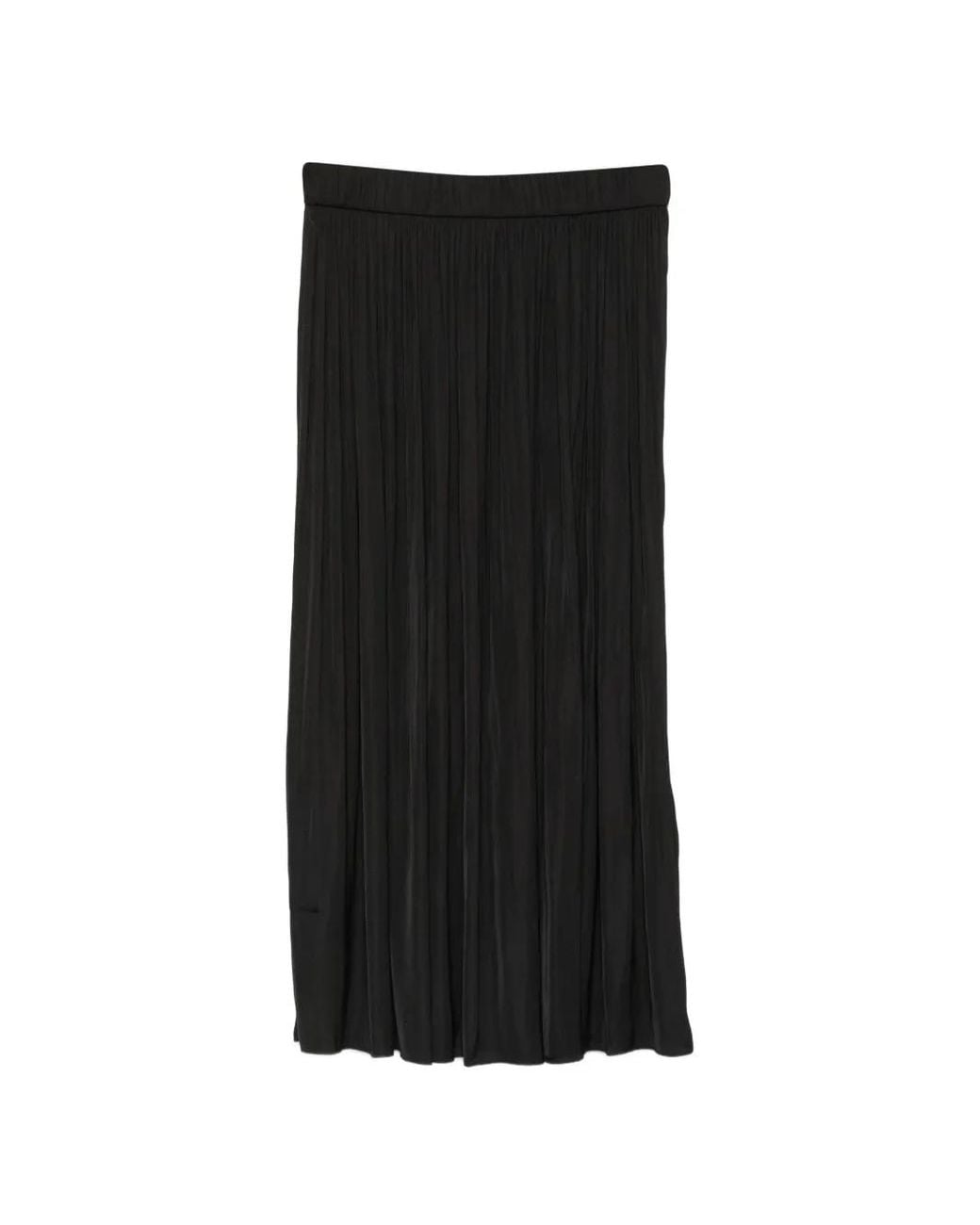 MAISON 123 Black Pleated Skirt