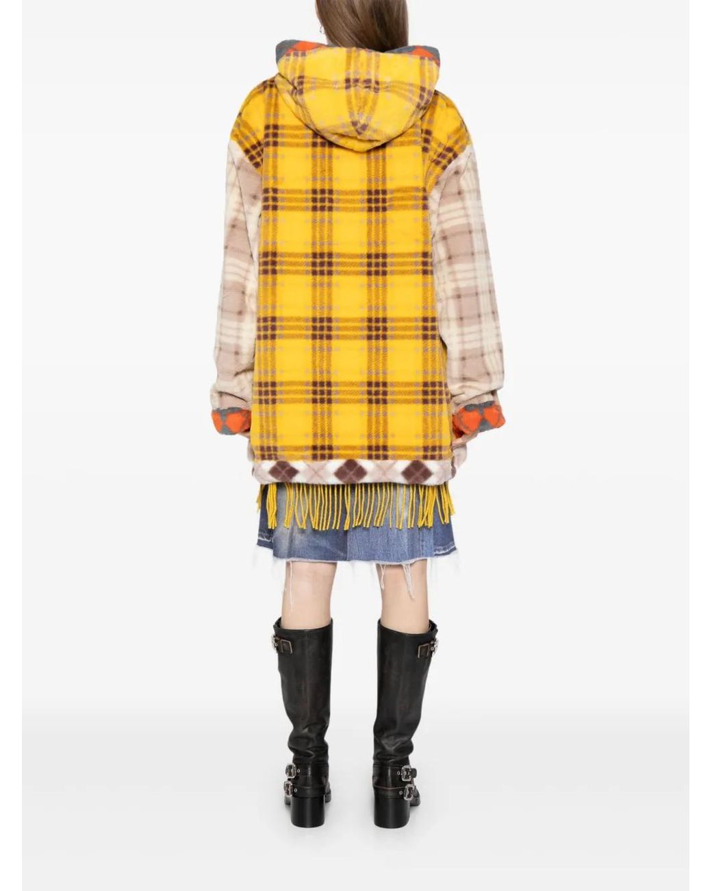 PENULTIMATE Yellow Checked Hoodie