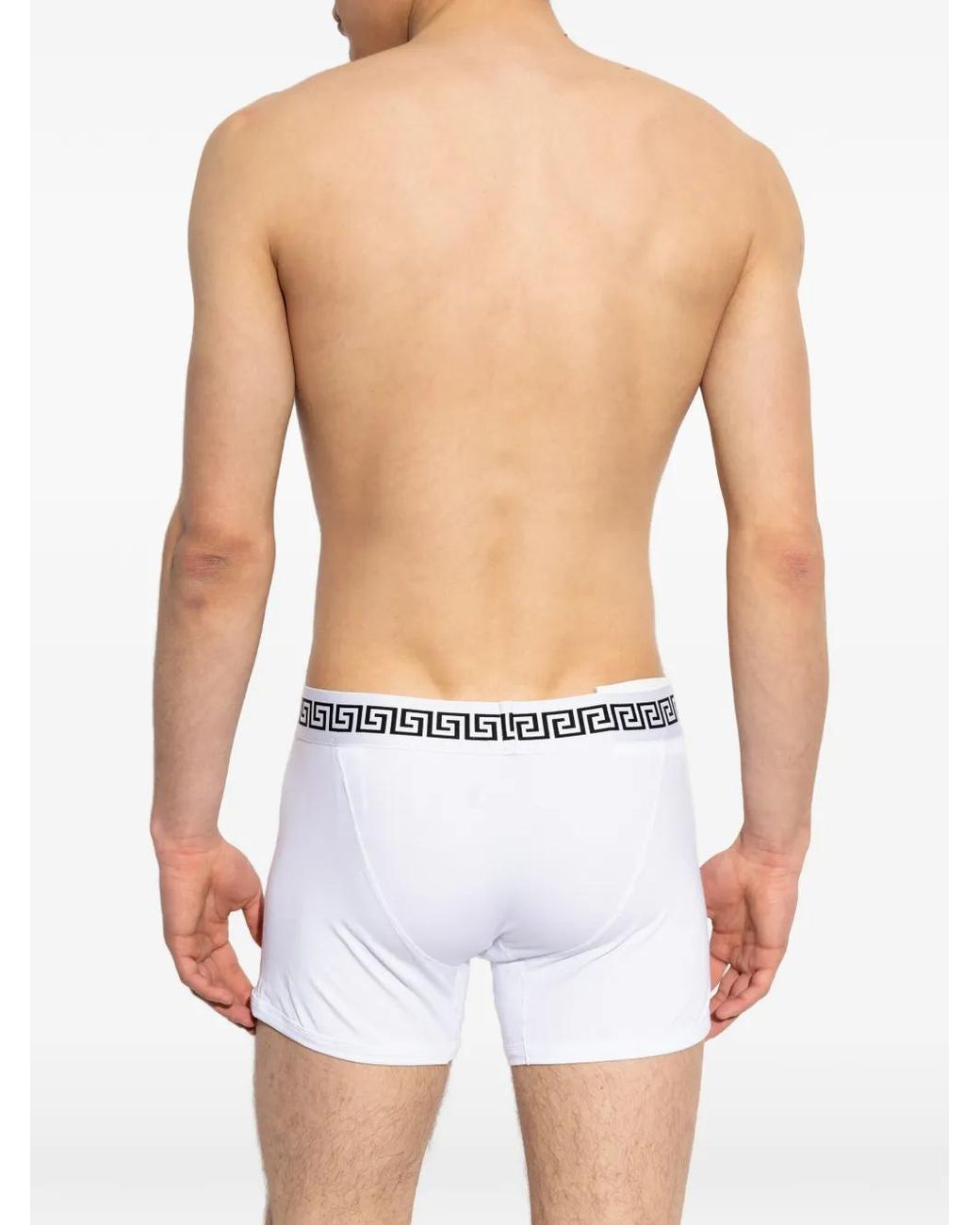 Versace White Greca Medusa Boxers for men