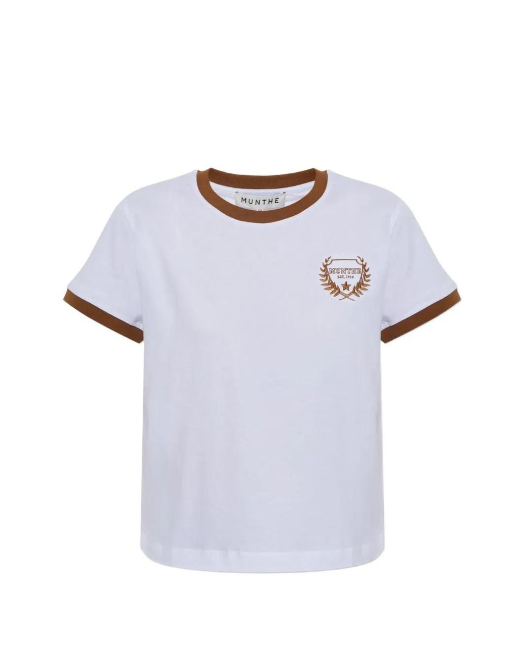 Munthe Blue T-Shirt Brodé Vagary
