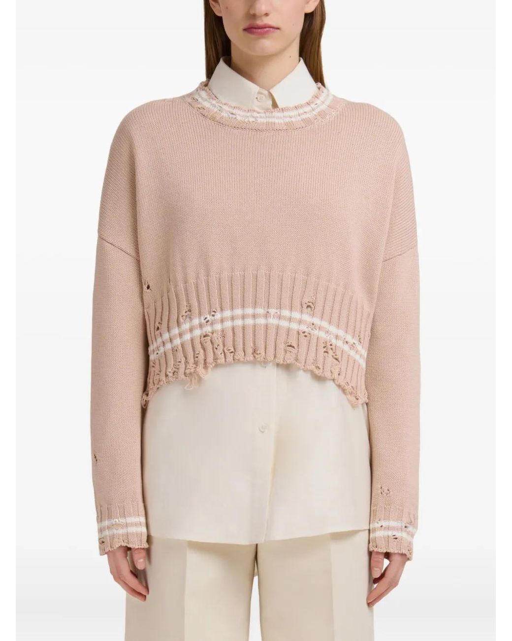 Marni Natural Cropped Sweater