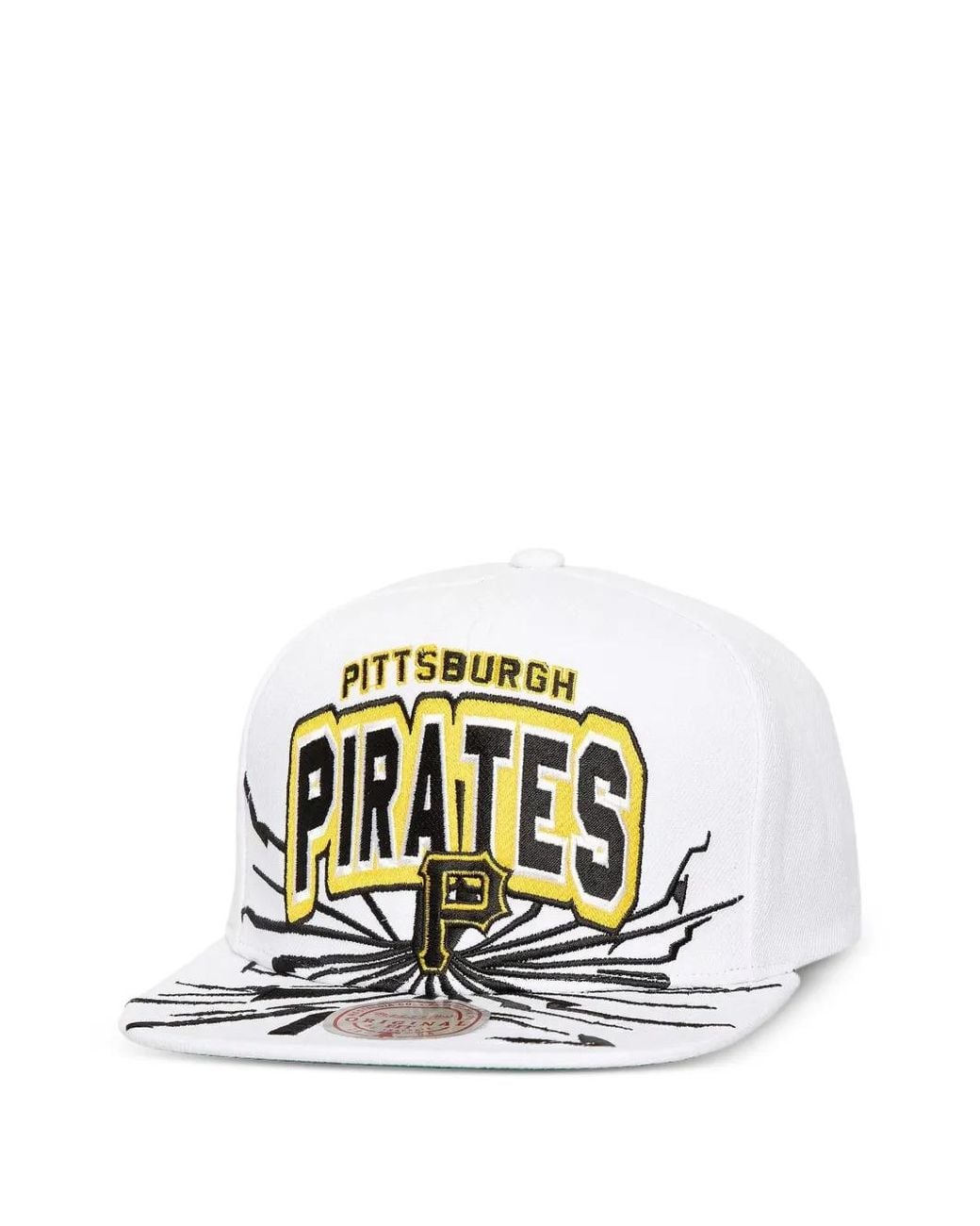 Mitchell & Ness White Mlb Graphic-Embroidered Snapback Cap for men
