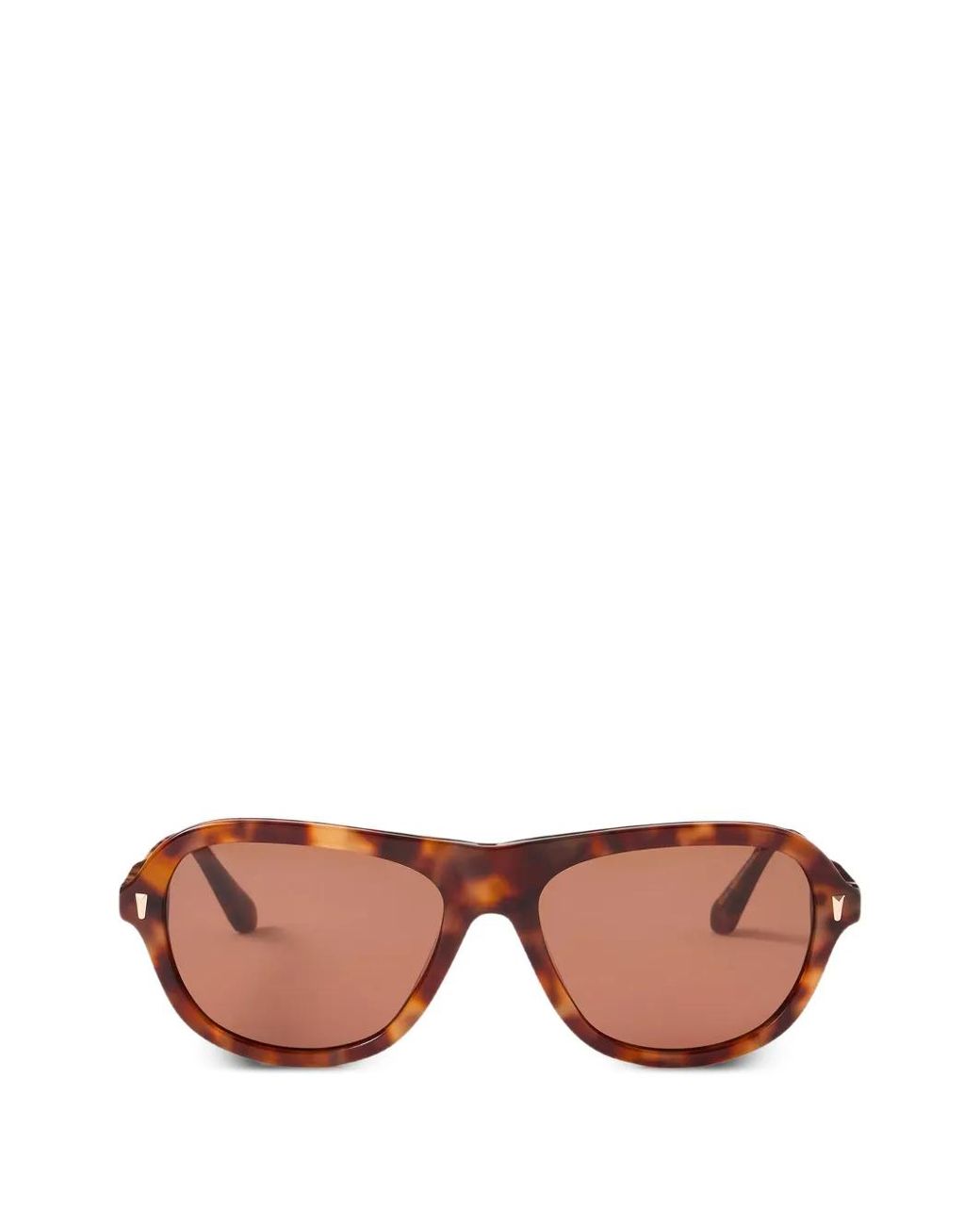 Sandro Pink Tortoiseshell-Effect Pilot Sunglasses