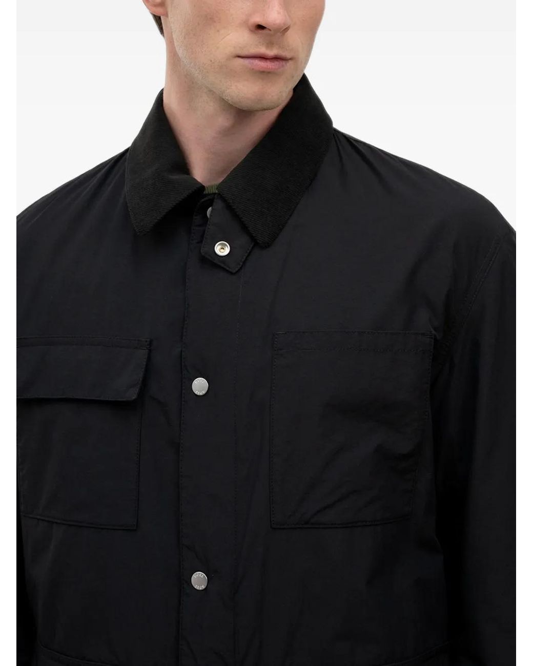 Boss Black Corduroy-Collar Field Jacket for men