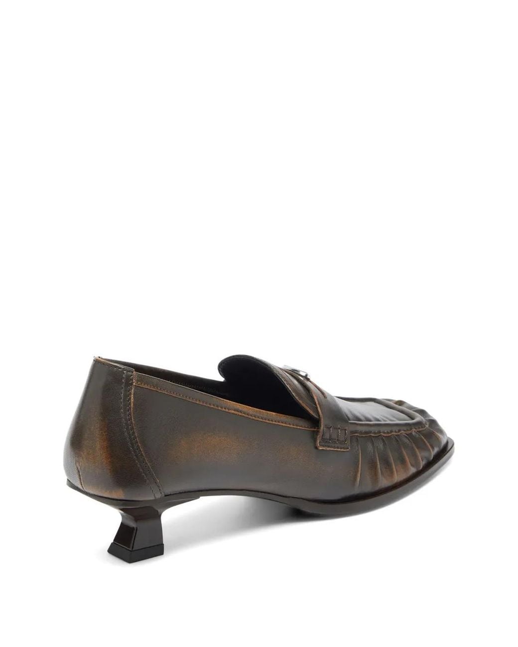 DIESEL Gray Oval D Loafer Mit Eckiger Kappe