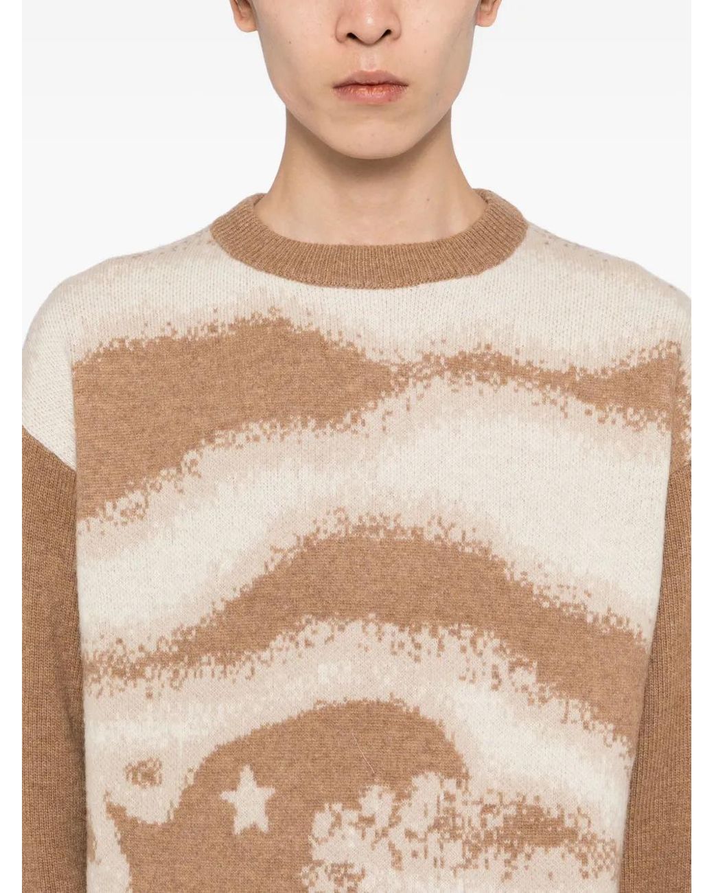 SPORT b. by agnès b. Natural Dino-Print Jumper for men