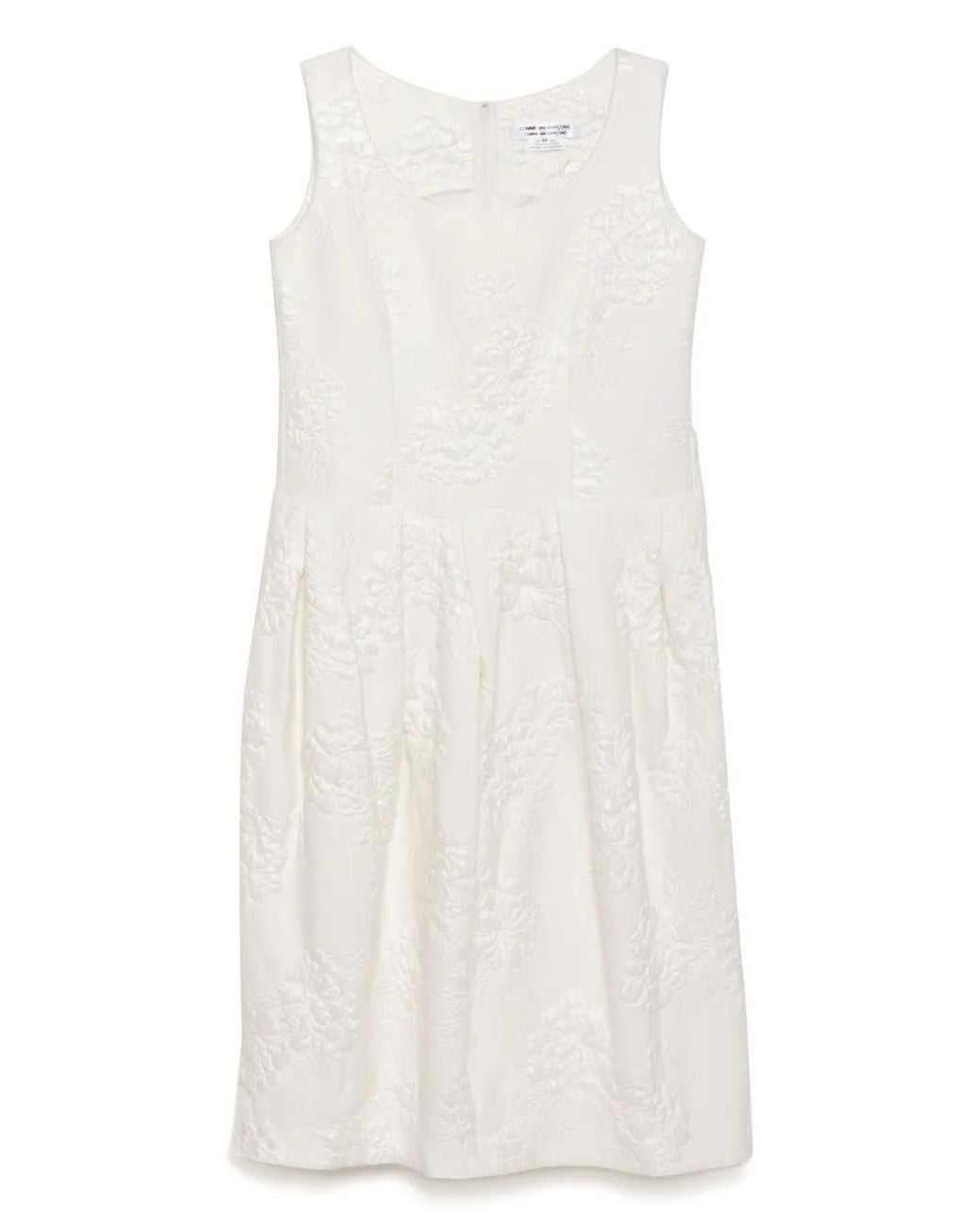Comme des Garçons White Sleeveless Dress