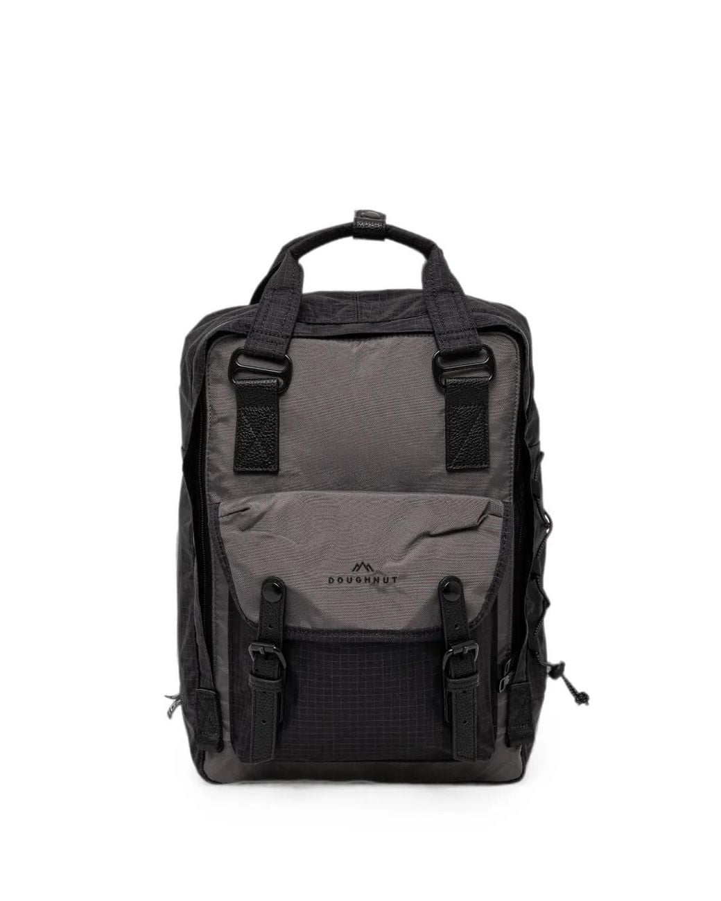 Doughnut Black Buckle-Fastening Backpack