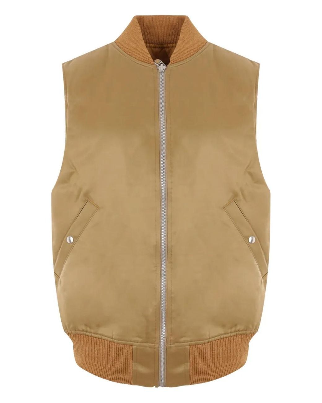 MYTHINKS Natural Bomber-Style Vest