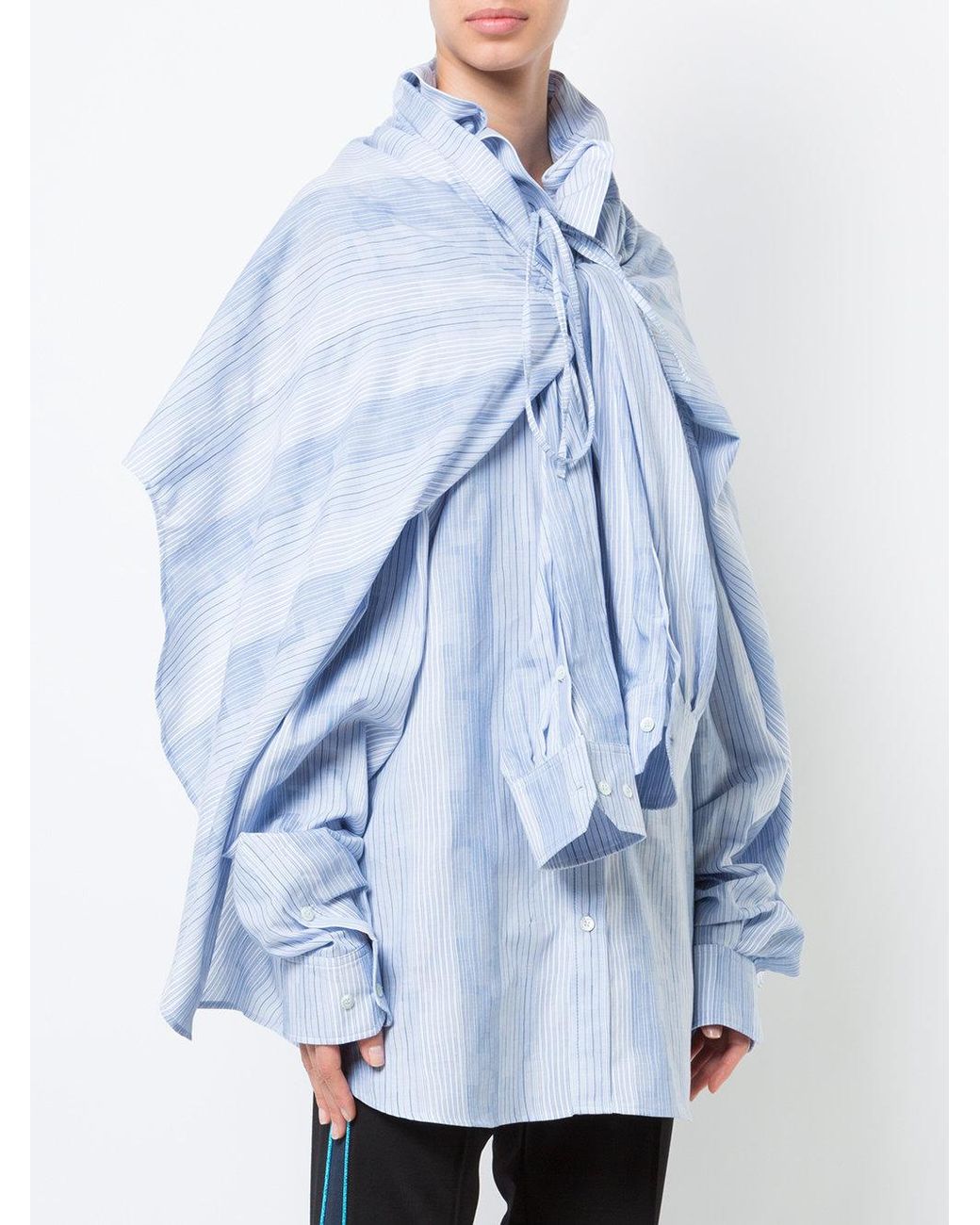 Y. Project Four Sleeve Shirt in Blue | Lyst