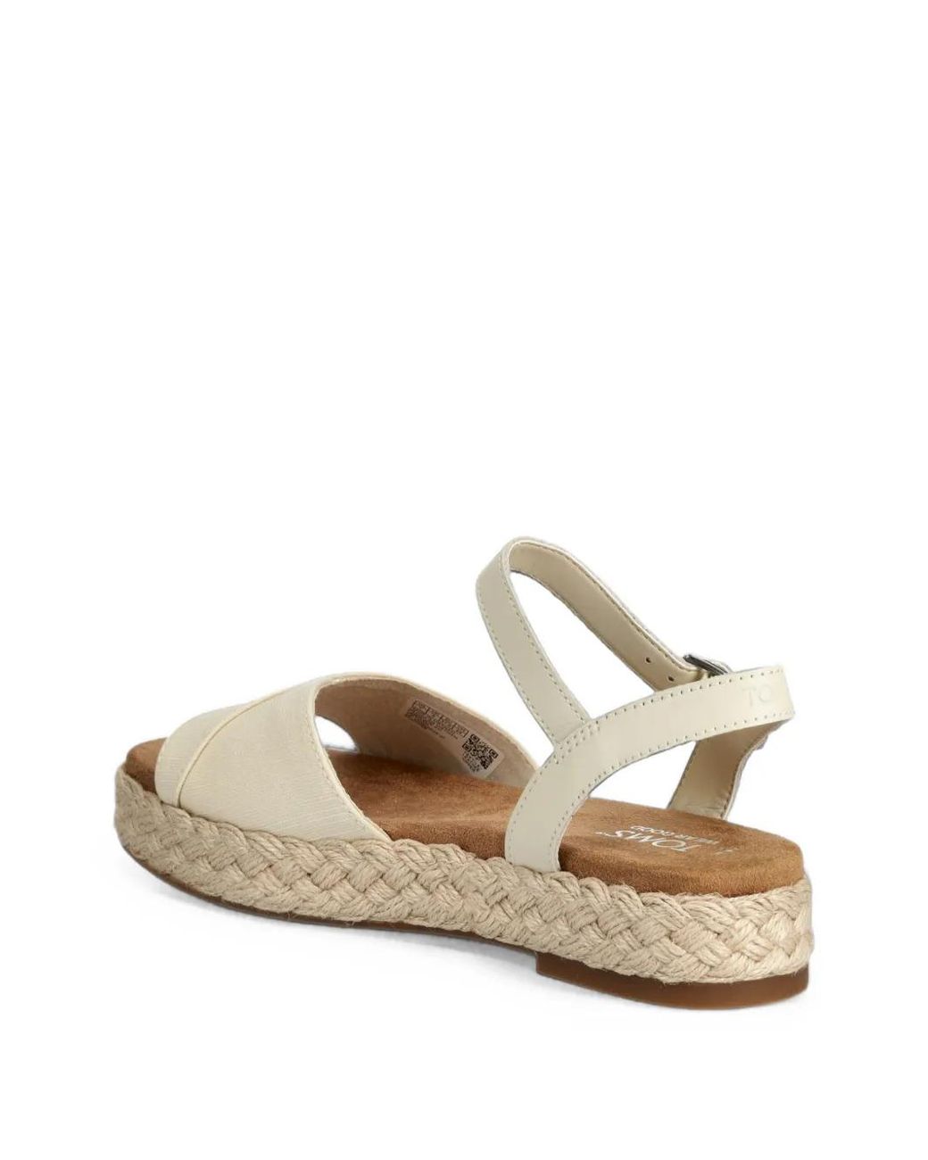 TOMS Natural Abby Buckle-Fastening Platform Espadrilles