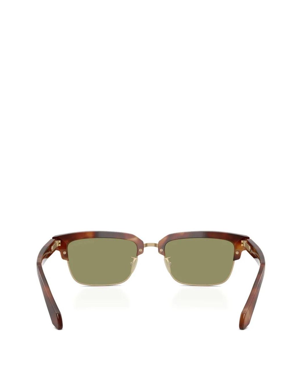 Giorgio Armani Green Rectangular-Frame Sunglasses for men