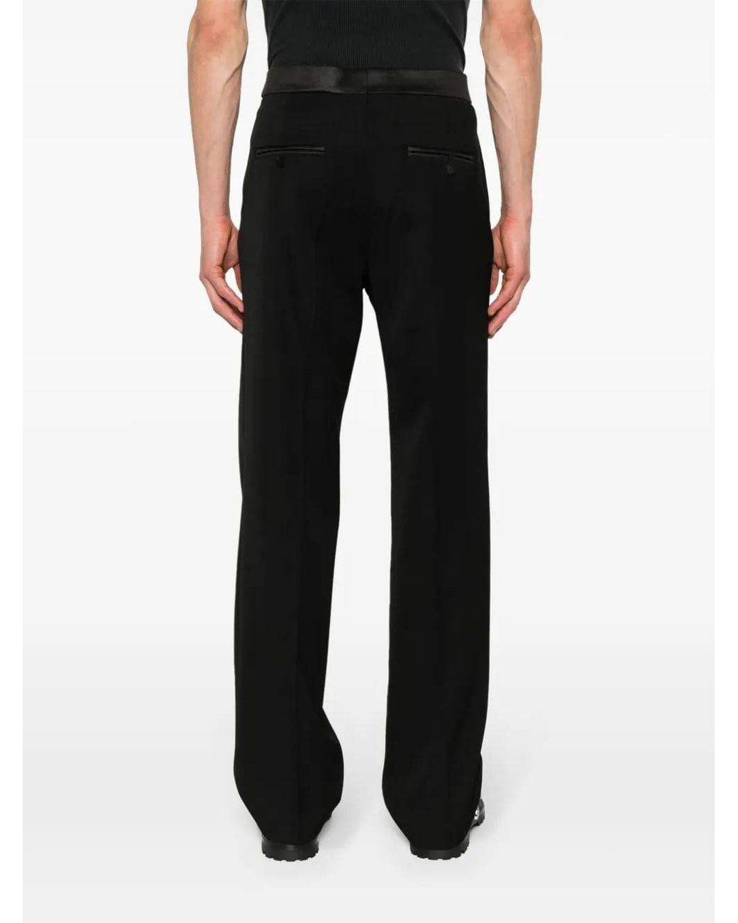 Jacquemus Black In Melo Straight Trousers