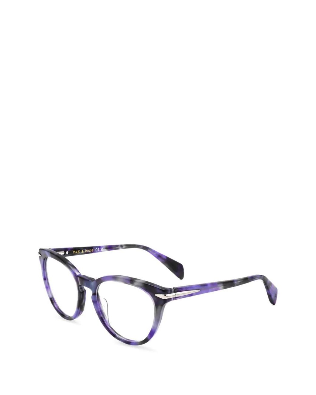 Rag & Bone Multicolor Tortoiseshell-Effect Round-Frame Glasses